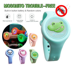 [Ready Stock] Mosquito Repellent Bracelet 驅蚊手鍊 Natural Essential Oil Penghalau Nyamuk Minyak Pati Semulajadi Glowing Light Jam Tangan Anti / Penghalau Nyamuk Baby Cartoon| DaQueen