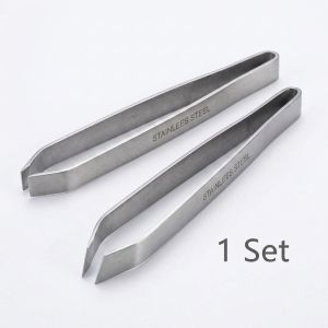 2Pcs/set Fish Bone Tweezers Stainless Steel Kitchen Tool