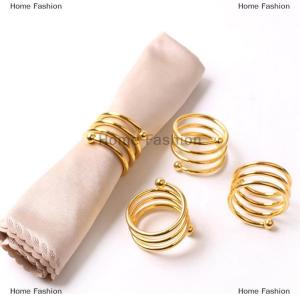 [COD] Home Fashion 1PC Creative Metal Napkin Ring Button Ring Napkin Western Buckle Napkin Ring
