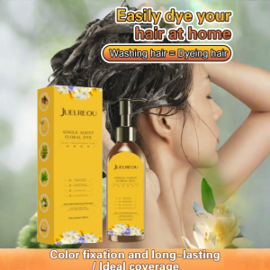 Botanical Hair Dye Cream Cover Gray Hair No Bleach Floral Fragrance Dye Does Not Damage Hair Covers White Hair Plant Does Not Stain the Skin No Bleaching