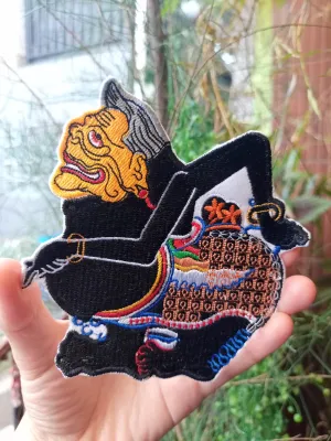 Emblem patch bordir Semar wayang Uk 8 Cm