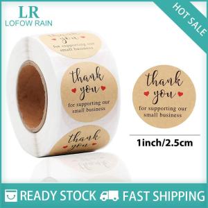 LF Wholesale✨Flash Sale ✨ 500pcs Thank You Round Sticker Scrapbook Letter Handmade Stickers Seal Labels Stickers Wedding Gift Flower Decoration