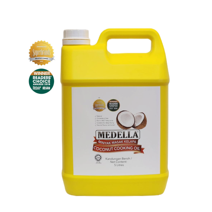 MEDELLA Coconut Cooking Oil (5L) 2 YEARS shelf life all freshly