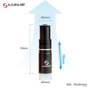 LUNJE Bicycle Handlebar Fork Stem Rise Up Extender Mountain Bike Handle Bar Height Riser Adaptor