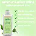 Nước Hoa Hồng Simple Cân Bằng Da Dịu Nhẹ Kind To Skin Soothing Facial Toner 200ml Vala Store. 