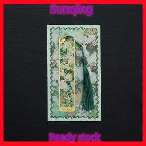 SQ Stationery [Flash Sale] 1 Pc Retro Floral Painting Metal Bookmark Hollow Bronzing Bookmark With Tassel Stationery Gifts For Book Club Reader
