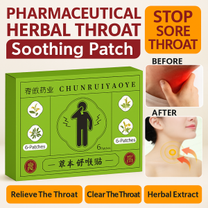 Throat Soothing Patch Herbal Throat Patch Relief Throat Dry Itchy Cough Organic Herbal Cough Relief Patch