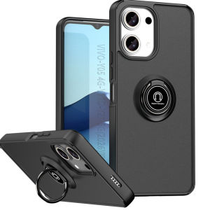 Armor Matte Case For Vivo Y05 Y11D Y21 Y02 Y02S Y16 5G 4G Cover Ring Magnetic Stand Holder Shockproof 360 Rotation Bracket Shell