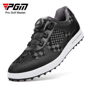 PGM XZ224 Golf Shoes Mens Sports Shoes Breathable Mesh Golf Shoes Rotating Laces Rubber Non slip Studs
