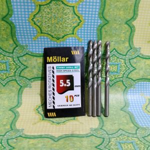 Mata Bor Besi atau Baja Berbagai Ukuran Merk MOLLAR PER KOTAK