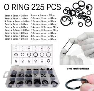 O Ring Karet Rubber Universal O Ring Seal Tightening 419 Pcs / 225 Pcs Assorted Rubber O Rings Kit Sealing Gasket Washer