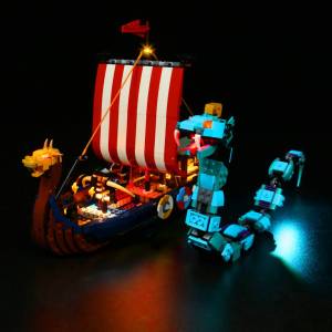[PRE-ORDER] Light Kit 31132 Creator - Viking Ship and the Midgard Serpent (Only LED Light kit No blocks Model)