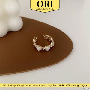 Nhẫn nữ Freesize hình trái tim Theodore sang trọng ORI ACCESSORIES N078