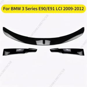 secr Splitter Deflector M Sport Front Bumper Lip For BMW 3 Series E90 E91 LCI 2009 2010 2011 2012 Chin Body Kit Tuning 6K4N7