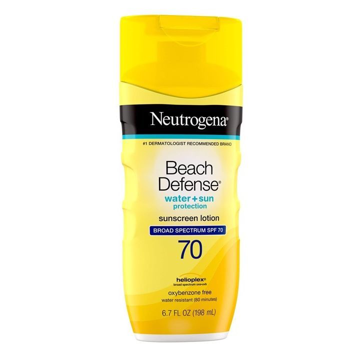 Neutrogena Beach Defense Sunscreen Lotion SPF 70, Water + Sun