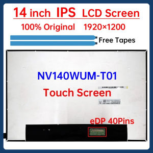 14" Laptop LCD Screen NV140WUM T01 NV140WUM-T01 Display Matrix Panel Replacement 1920x1200 IPS 45% NTSC eDP 40 Pins Touch Screen