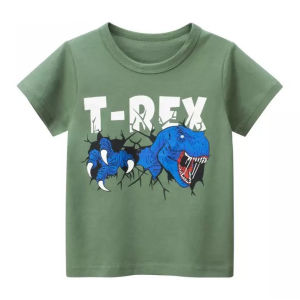 DEDEE KIDS เสื้อยืดเด็ก ดช เด็กชาย อายุ 2-3 ปี แขนสั้น ผ้าไม่แข็ง ใส่สบาย นิ่ม cotton100% ซักแล้ว ผ้าไม่หด ไม่ย้วย