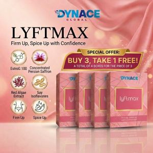 [BUY 3 TAKE 1] Dynace Global Lyftmax Feminine Wellness Supplement with Persian Saffron Red Algae Extract & Soy Isoflavones – Hormonal Balance Sleep Mood & Bone Health Support
