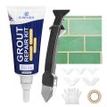 Grout Repair Kit, 6.35Oz Tile Grout Filler, Fast Drying Tile Grout Sealer for Bathroom Shower Kitchen Floor Tile, Replace Grout Pen Restore Tile Joints Line, Gaps (Gray, 180g). 
