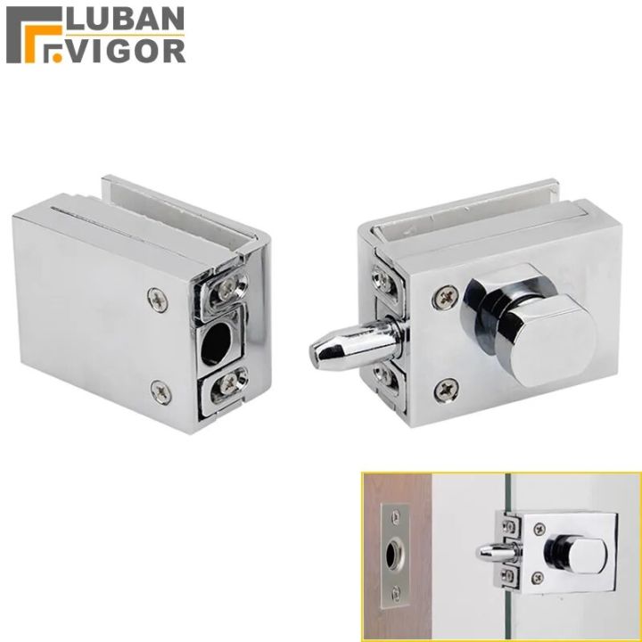 High Quality,Glass Door Latches Lock/Bolt,812Mm Glass,No Drilling,For