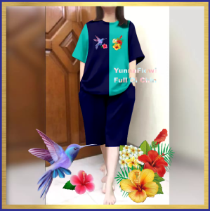 SETELAN WANITA JUMBO CELANA KULOT KOMiINASI. L - XL FIT XXL - 3 XL