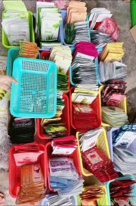 Mix ngẫu nhiên 10 Mặt nạ giấy nội địa trung dưỡng da mụn cấp ẩm thải độc dưỡng trắng
