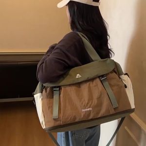 Travel bag for men large capacity suitable for women can be attached to a trolley case carry-on bag luggage bag dry and wet separation sports and fitness bag