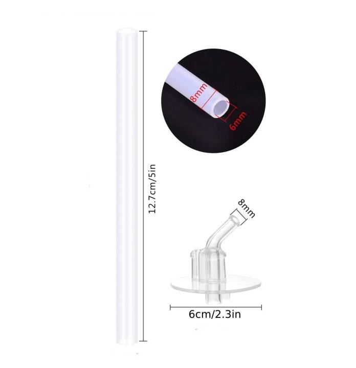 Thermos FUNtainer Replacement Straw For 12oz F401 Models - BPA-Free Clear Plastic