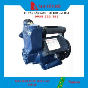 Máy bơm nước đẩy cao Nanoco-NGP128 với công suất 128W mô tơ bằng dây đồng là dòng sản phẩm bơm nước đa năng mạnh mẽ.