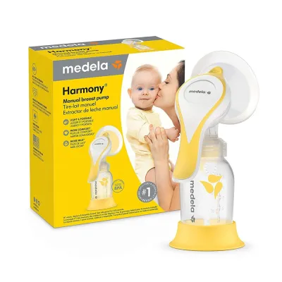 Medela Harmony Flex Manual Breast Pump Travel Portable Breast Pump