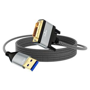 USB3.0 DVI Cáp đầu đực sang đầu đực nhanh 5gbps truyền dữ liệu hỗ trợ độ phân giải cao cho màn hình máy chiếu
