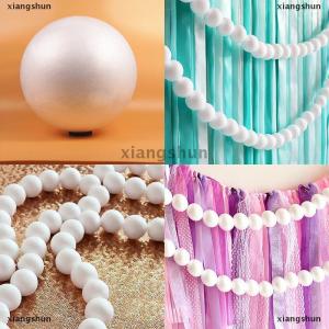 [COD] xiangshun 10 quả bóng xốp polystyrene tròn màu trắng 80mm mô hình quả cầu Xốp Thủ Công