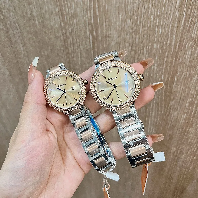Dimini Round Dial Waterproof Fashionable Rhinestone Wrist Watch, Ideal  Choice For Gifts - Temu United Arab Emirates