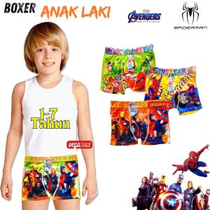 6Pcs Celana Boxer Anak Laki-Laki Cowok Gagami Boys Gambar Karakter KartunCD Boxer-Vegasus Store(COD)