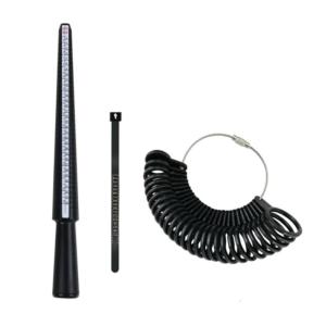 3/4/6/7pcs Nhẫn sizer công cụ đo Bộ nhẫn guage cho nhẫn đo tích hợp hình nón Nhẫn trục gá sizer công cụ