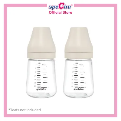 Spectra 160ml Wide Neck Storage Bottles (Pack of 2) - For Spectra S1+ 9+ Dual S & Dual Compact