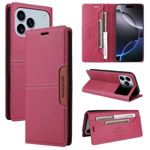 For iPhone 17 16 15 14 13 12 11 Pro Max iPhone 17 16 15 14 7 8 Plus SE 2022 Phone Case Magnetic Leather Wallet Card Slot Flip Cover Casing