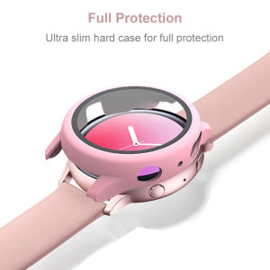 JANSIN 360 Full Screen Protector PC Frame 9H Glass Watch Case For Samsung Galaxy Watch 6/5 40mm 44mm Smart Watch Active 2 40mm 44mm Bumper Cover