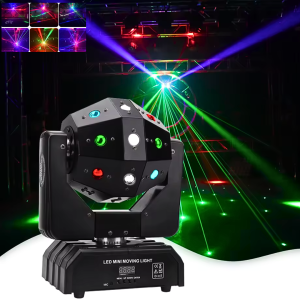 READY ALIEN Lampu Sorot Panggung Warna warni sesor suara disco LED Stage 16 LED DMX512 RGB 120W 220V