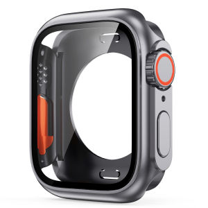 ZUZG Screen Protector Cover for Apple Watch S10 46mm 42mm 45mm 41mm Hard PC Front Rear Bumper Case for iwatch 10 9 8 7Change To Ultra