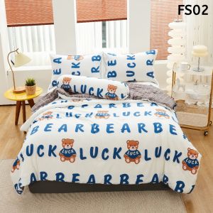 [FS02 幸运熊] 2500TC Luna Milk Bedsheet 牛奶丝棉床单