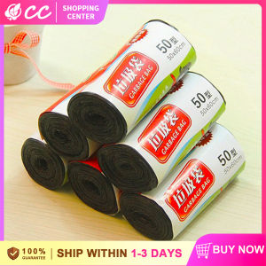 18pcs Per Roll Disposable Black Garbage Bag Trash Bag  for Bin Plastic Trash Bags