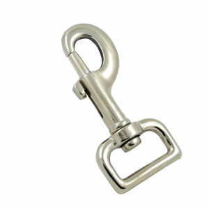 OUTOPEN Square Eye Stainless Steel Hardware Pet Accessories Keychain Trigger Clip Dog Collar Buckle Dog Lead Straps Hook Swivel Snap Hook Swivel Clasp