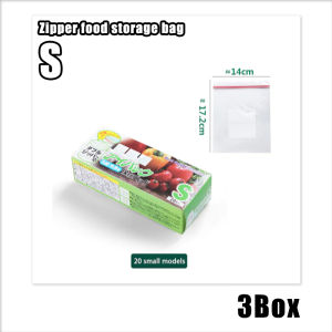 Zipper Food storage Bag/Double Sealed Reusable Kitchen Storagebag/Vegetable Fresh-Keeping Bag