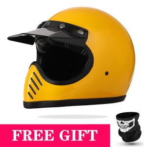 Vintage Scorpion Helmet Full Racing Motorcycle Helmet Japan Technology Cafe Racer Helmet Motocross Casco Moto Dot Approved