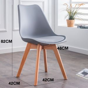 Nordic Dining Chair 41*49*74 CM Dining Chair Leather Chair Solid Wood Modern Computer Chair