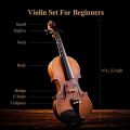 RIXTON Music Professional Violin 4/4 Full Set of Rosin Free Packaging Orchestral Instruments(Violin 4/4 Full Set). 