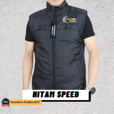 Rompi motor pria BADIN TIGER anti angin pelindung dada - Jaket vest cowok parasut semi waterproof