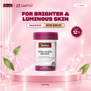 [EXP 30 NOV 2027] Swisse Beauty Asta-Gluta Bright 60 Caps