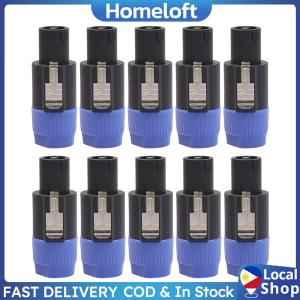 ✨Local Stock✨ 10pcs NL4FC Speaker Connectors 4 Pin Male Audio Speakon Ohm Plug Adapter